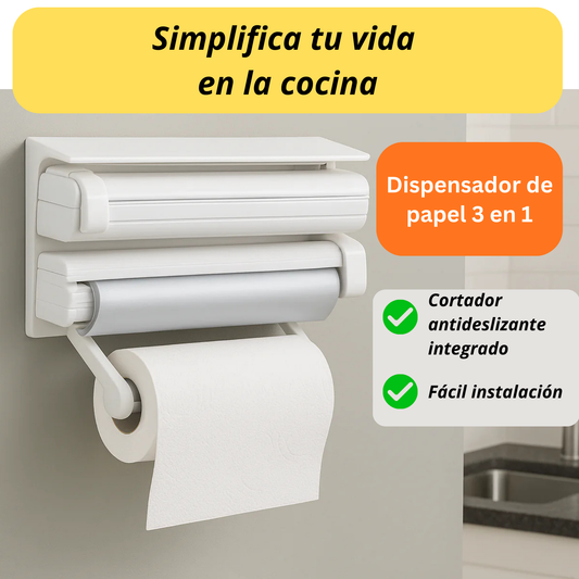 Dispensador de Papel Corta Fácil
